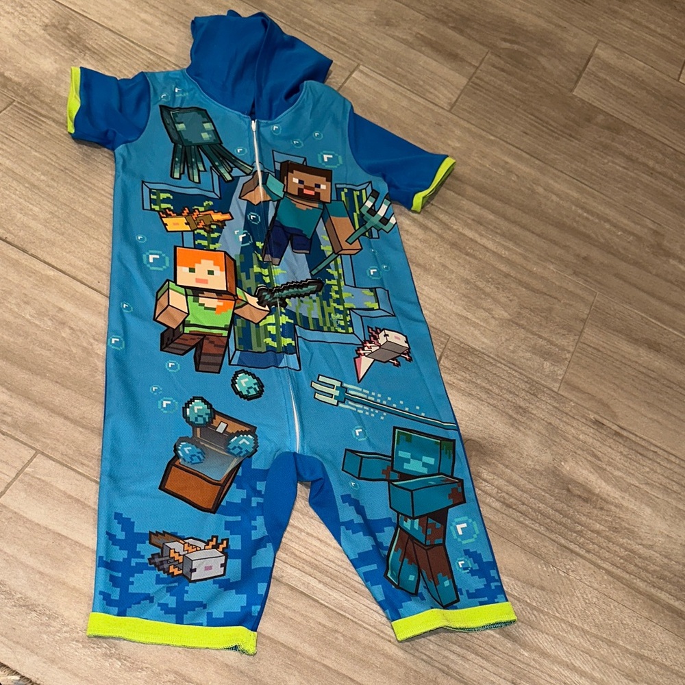 Kids Minecraft One Piece Pajama